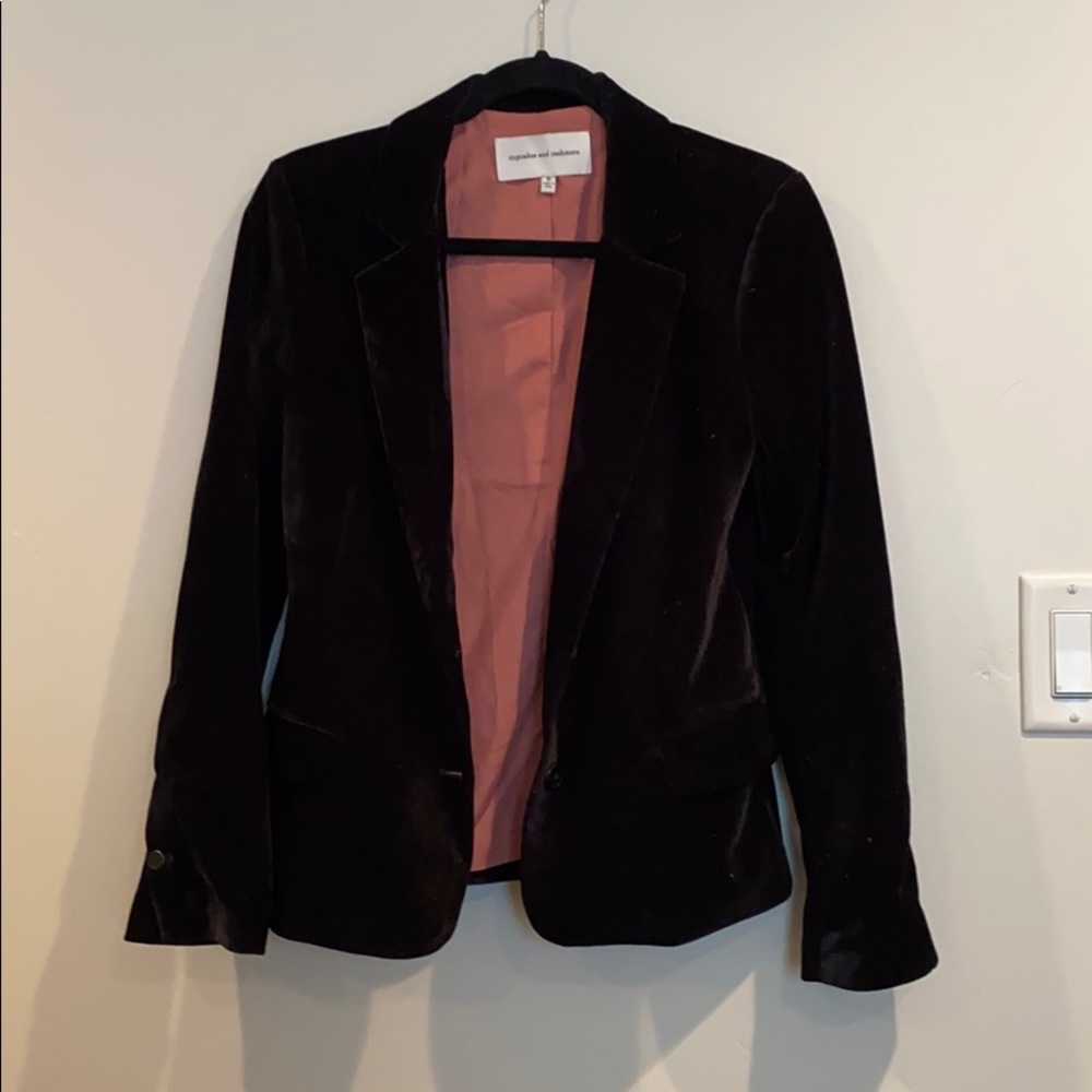 Black Cupcakes and Cashmere Velvet Blazer